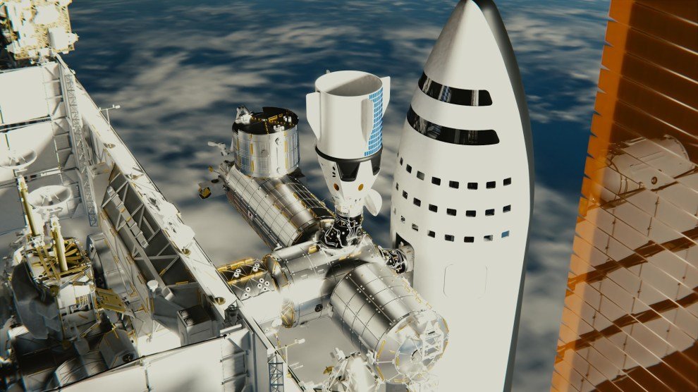 SpaceX-BFR-spaceship-docked-to-International-Space-Station-by-brickmack